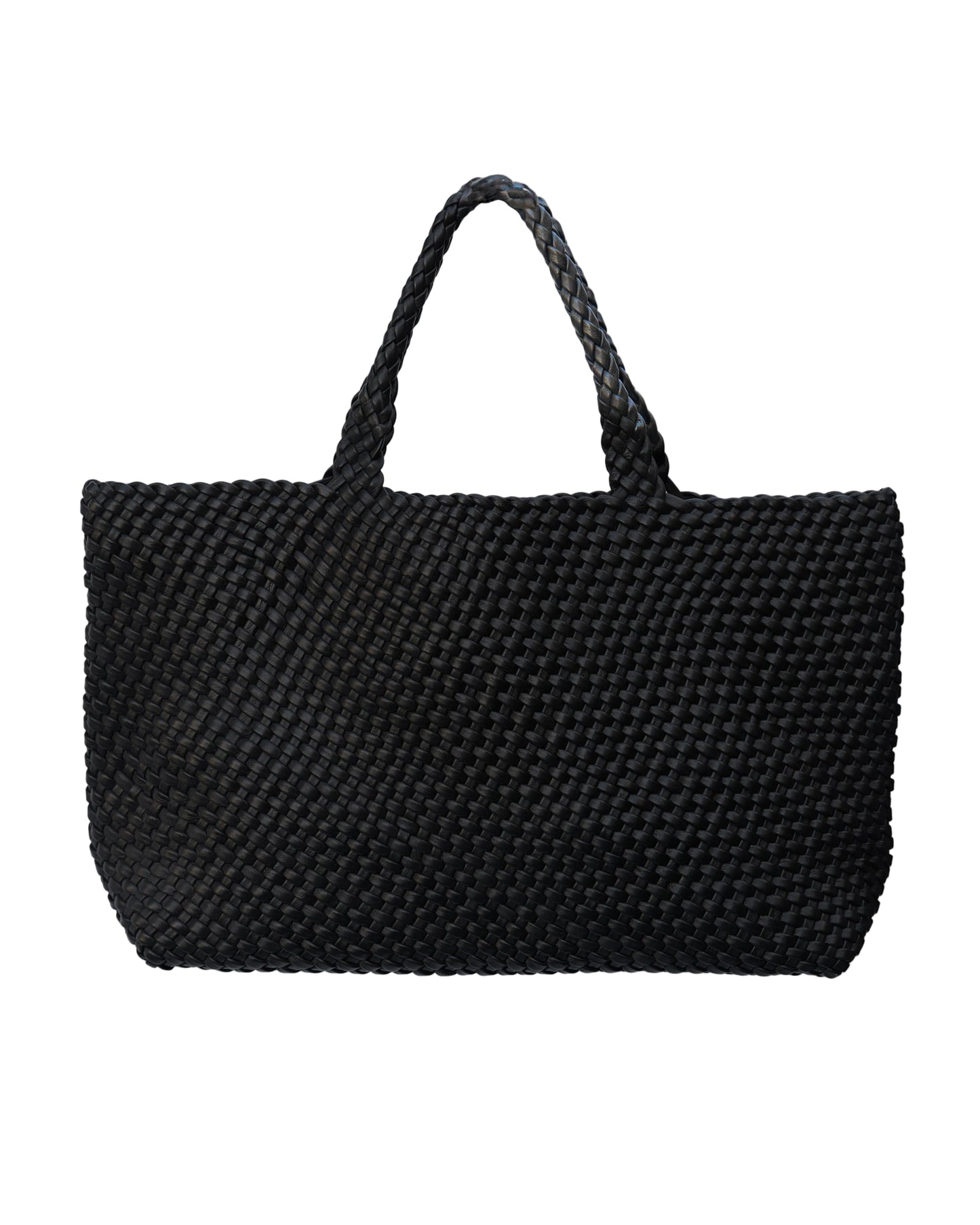 Leather handmade bag black