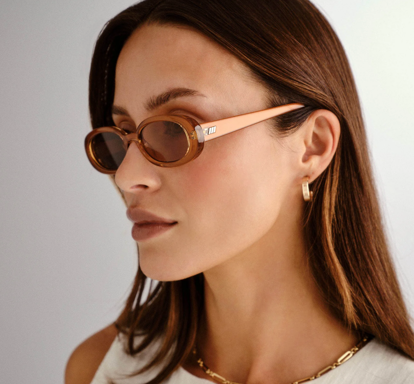 Outta love caramel tan tint sunglasses