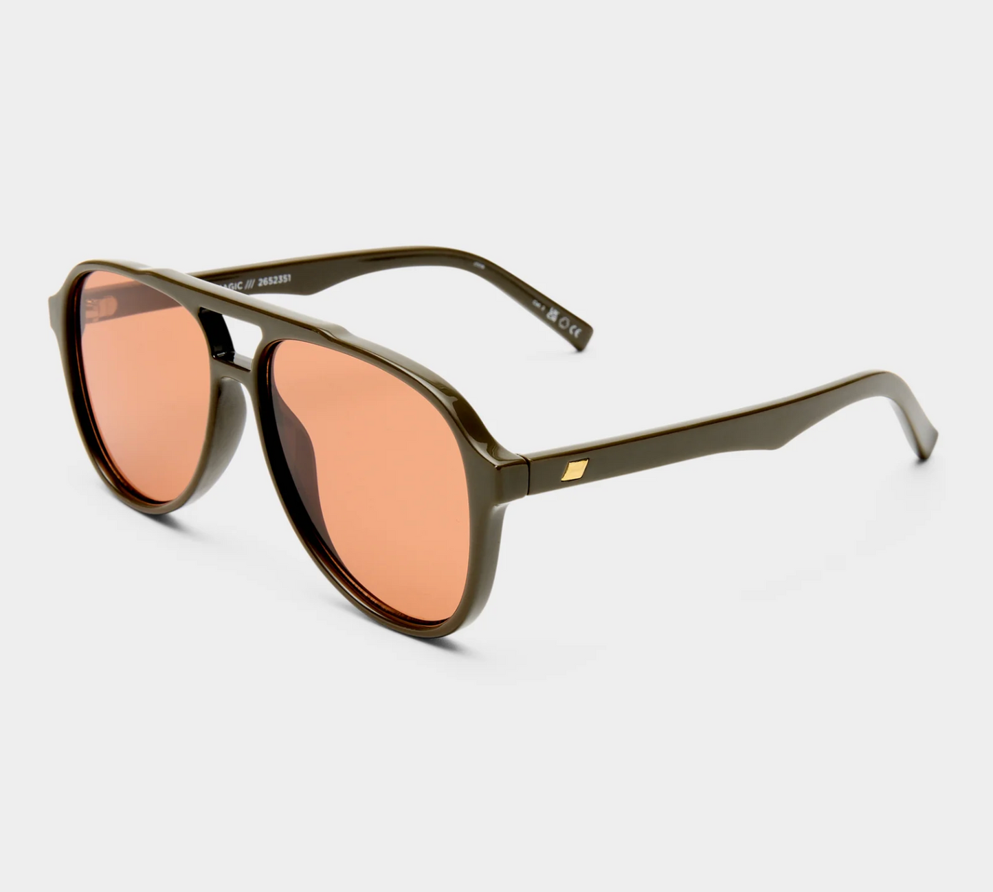 Tragic magic dark olive sunglasses