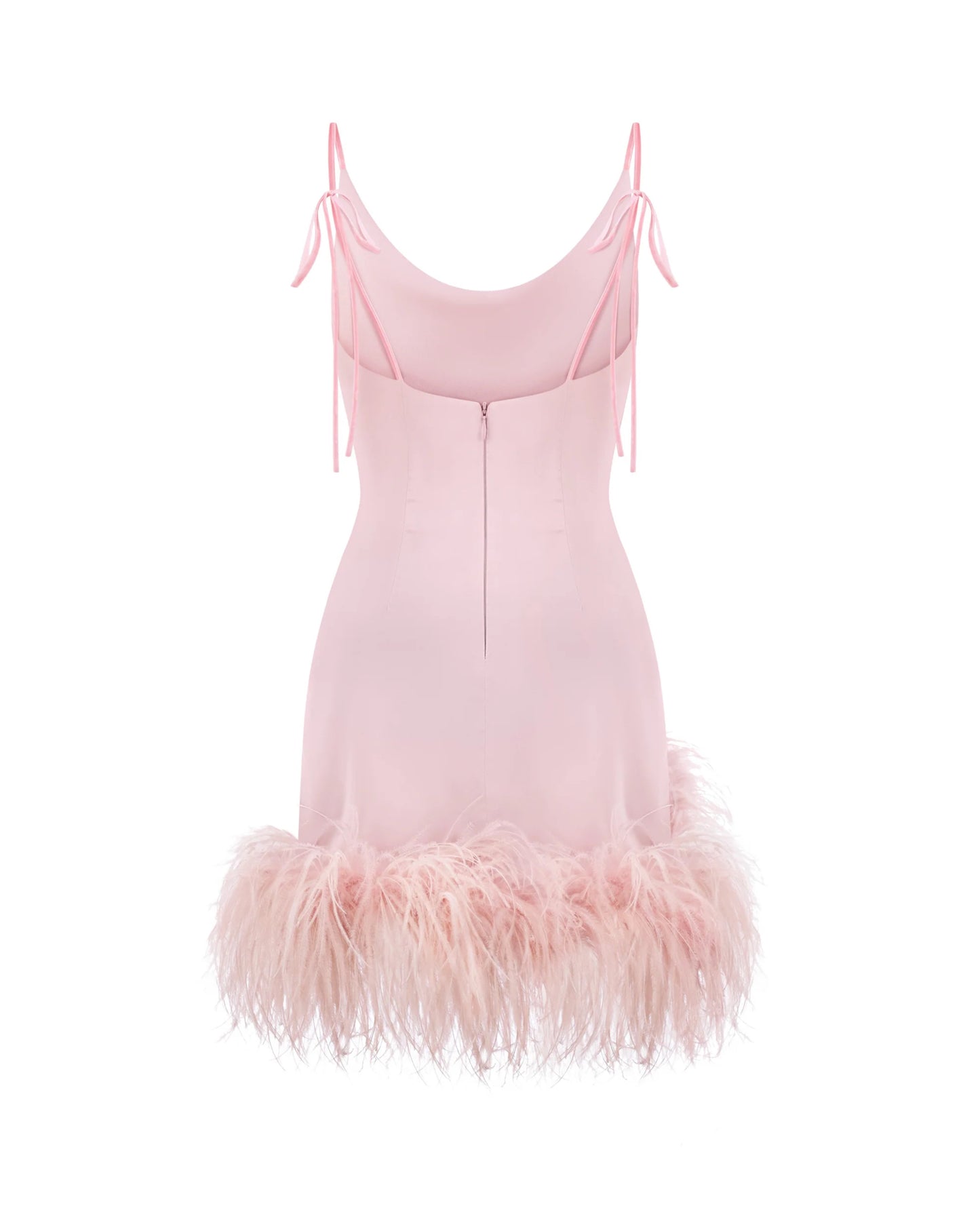 PARADISE BIRD MINI DRESS IN OPAL ROSE