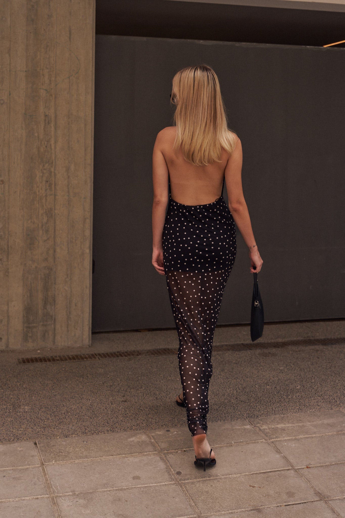 Polka Dot Maxi Dress – Elegant Feminine Flowing Dress for Summer & Everyday Wear