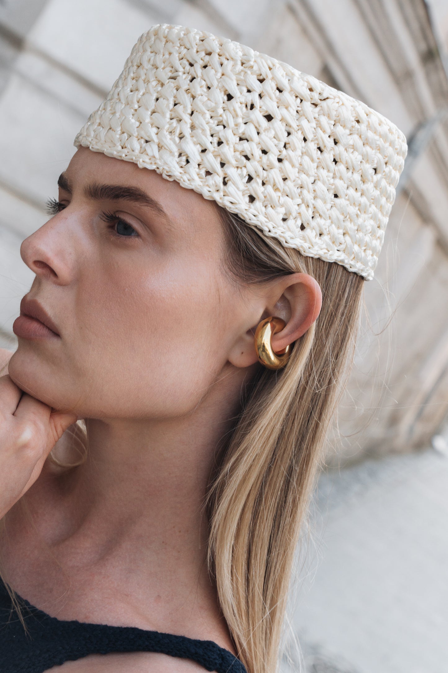 PILLBOX HAT WHITE