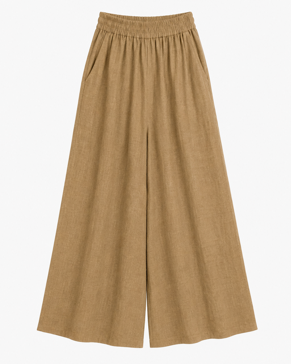 Thick Linen Pants Brown – Relaxed Fit Breathable Everyday Trousers