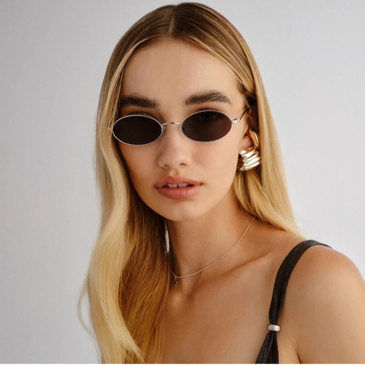 Love train silver sunglasses