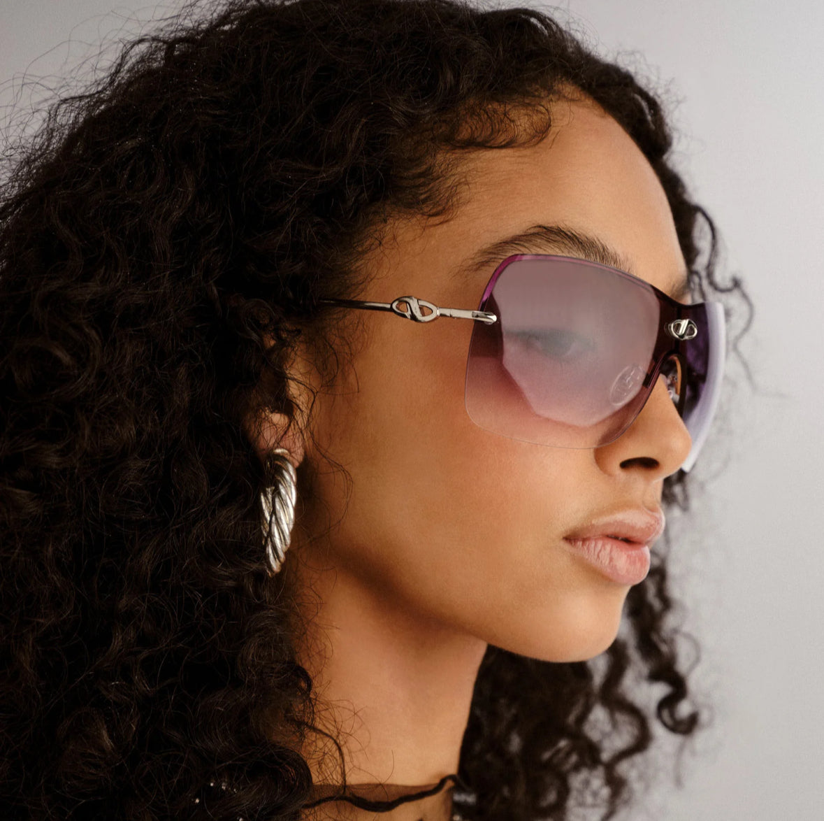 Parallel universe silver sunglasses