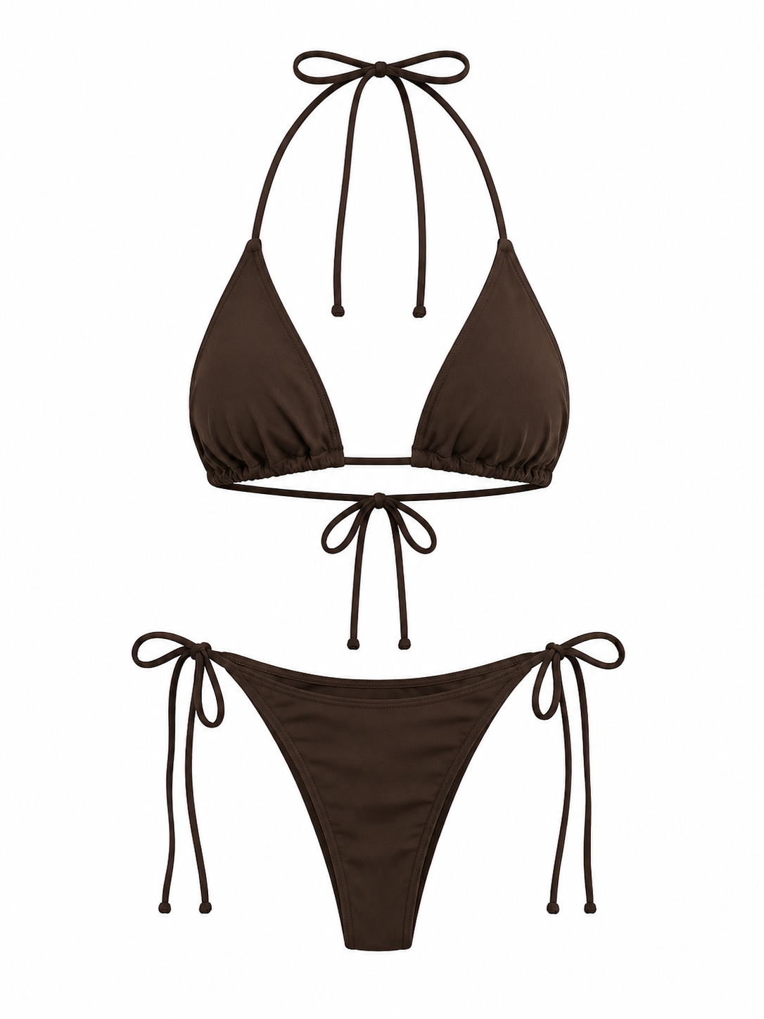 RIVA Chocolate Bikini Set – Classic Bottom