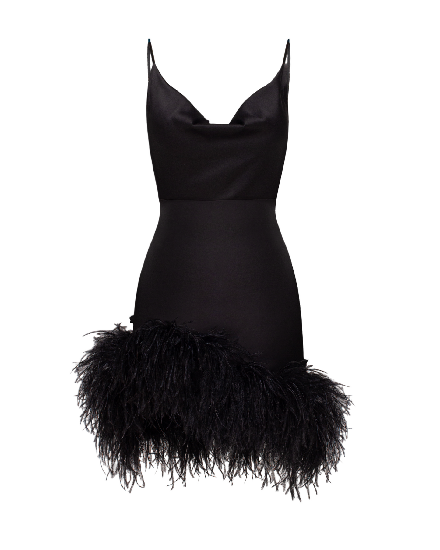 MINI PARADISE BIRD BLACK DRESS