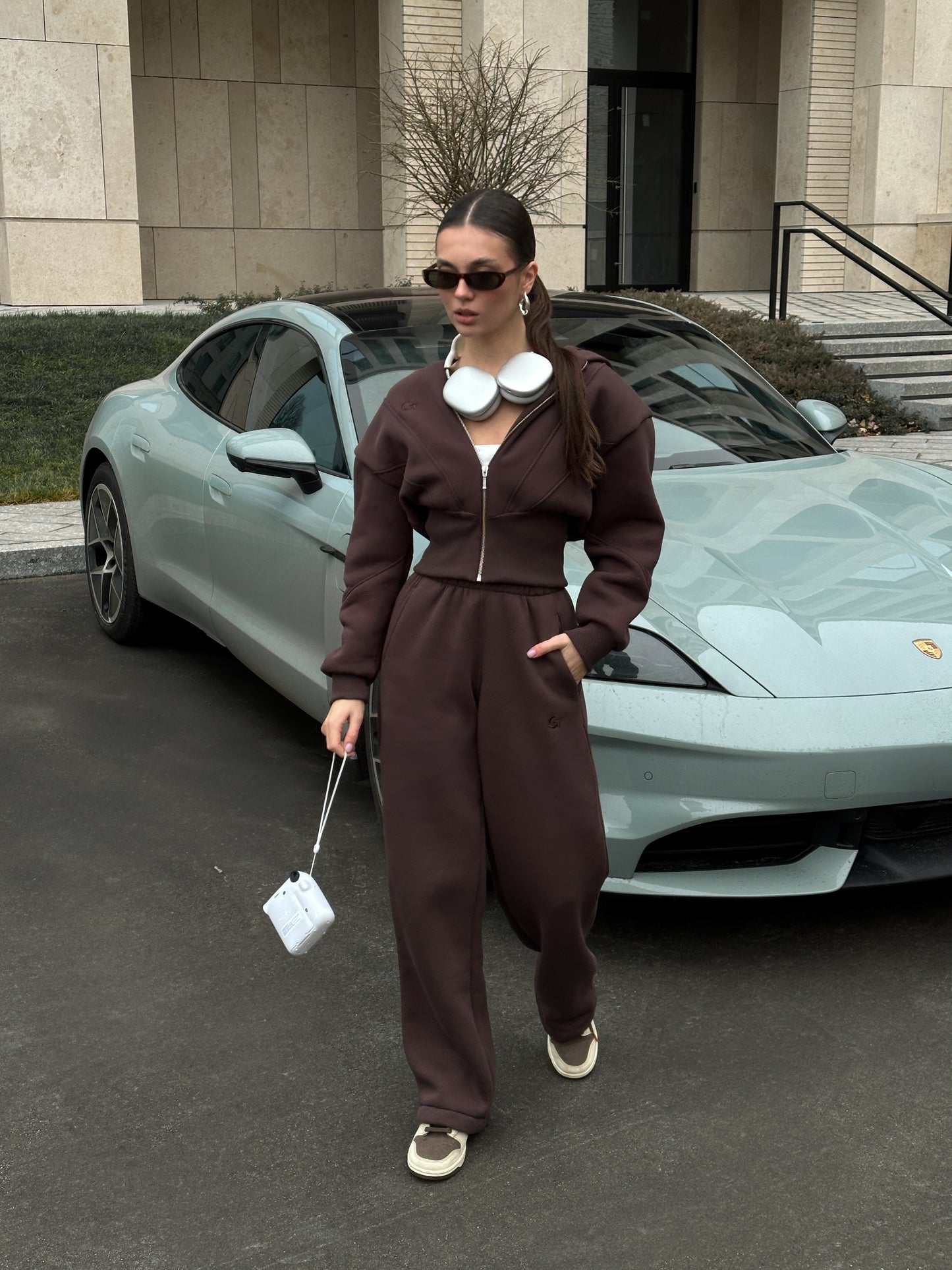 Chocolate Corset Tracksuit