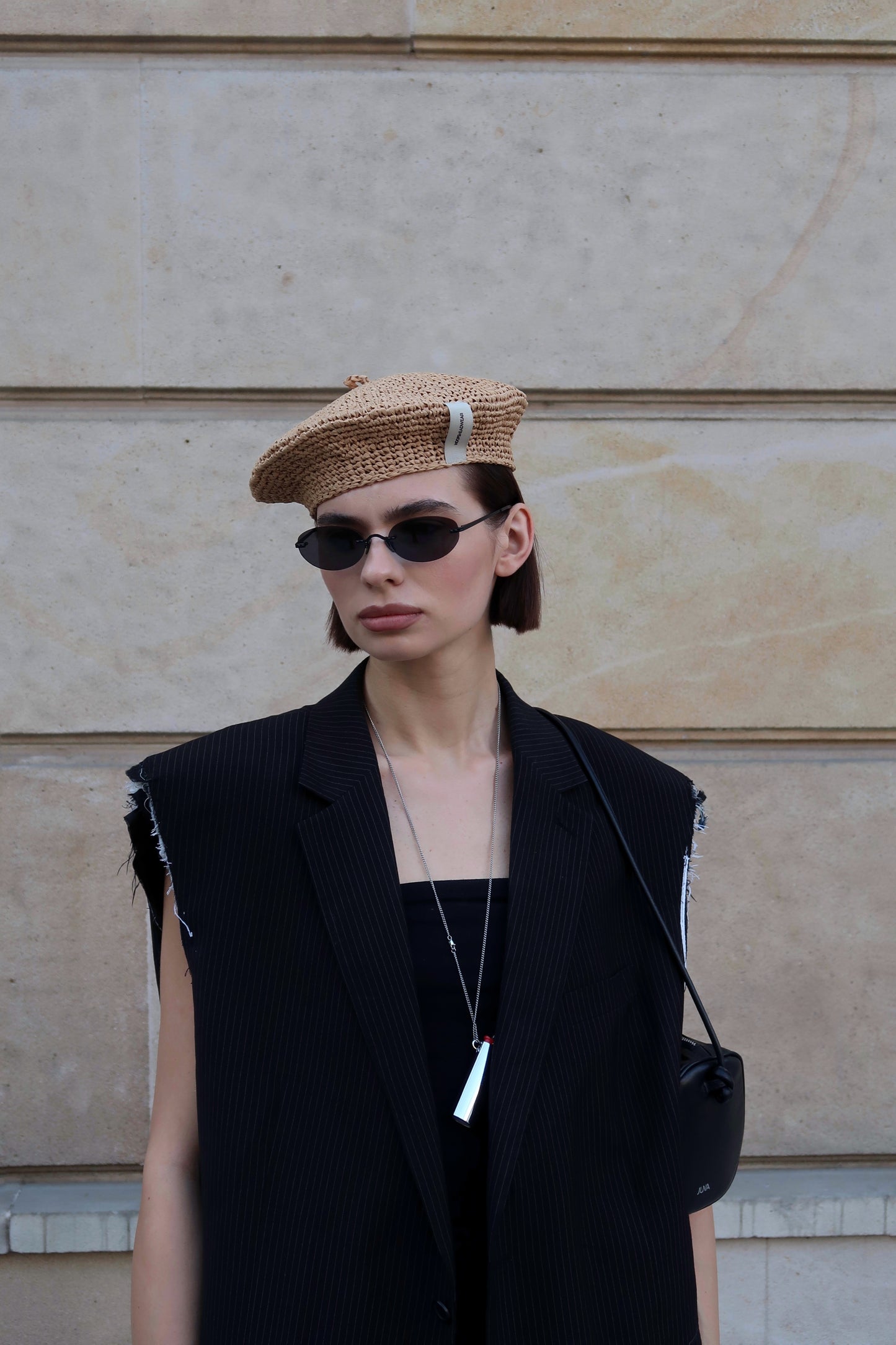BERET RAFFIA