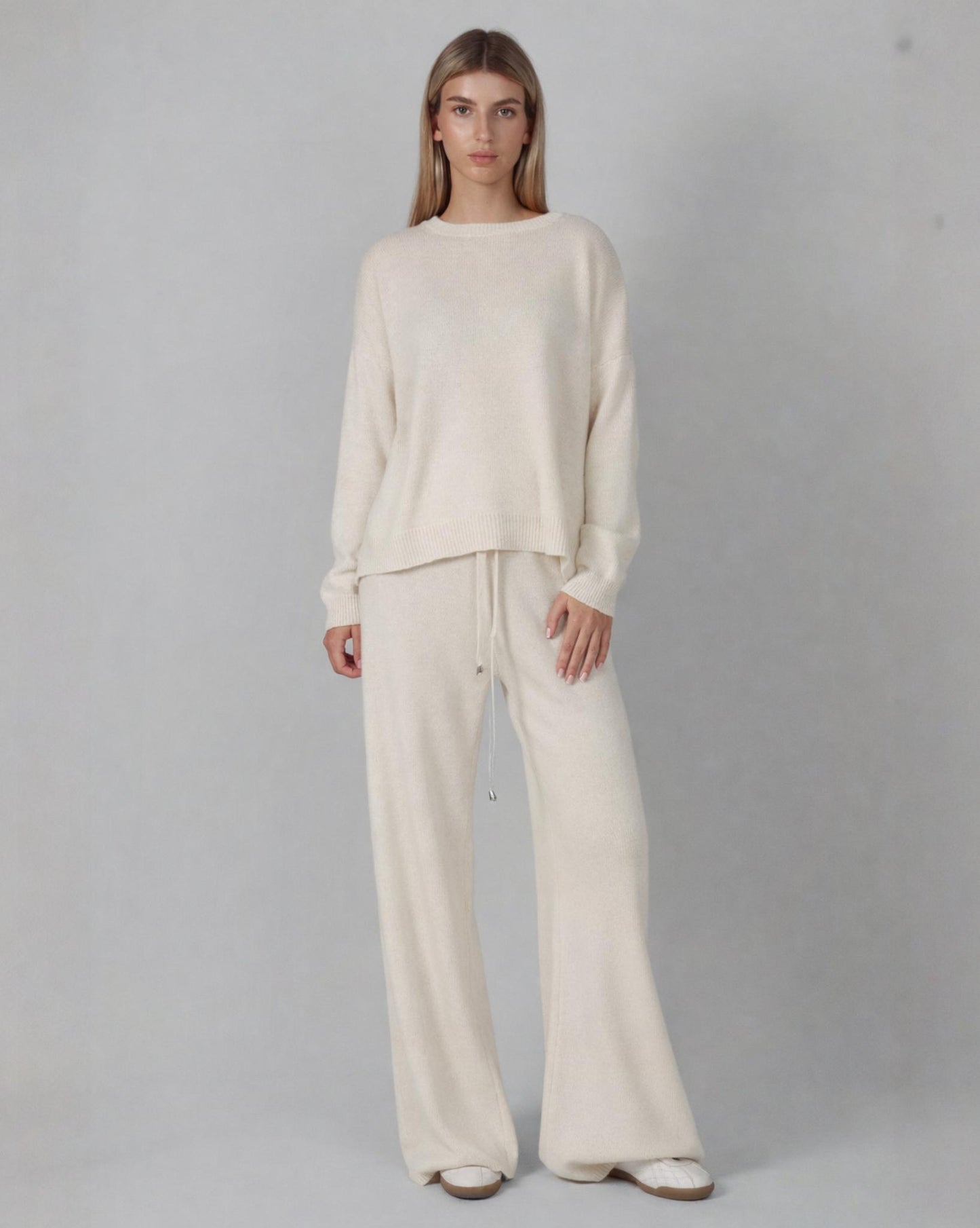 MERINO WOOL AND CASHMERE SUIT MILK