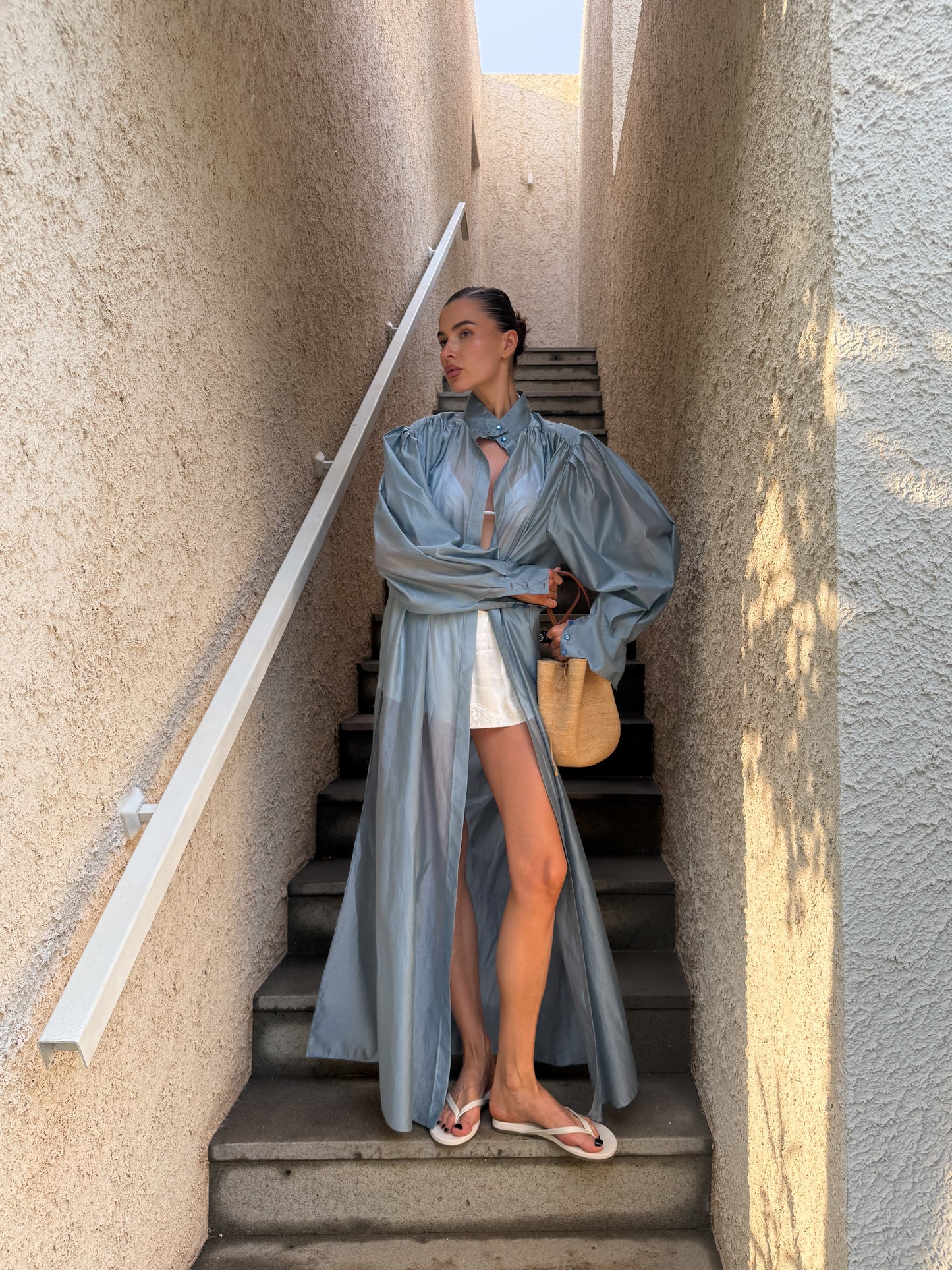 LONG SHIRT BLUE