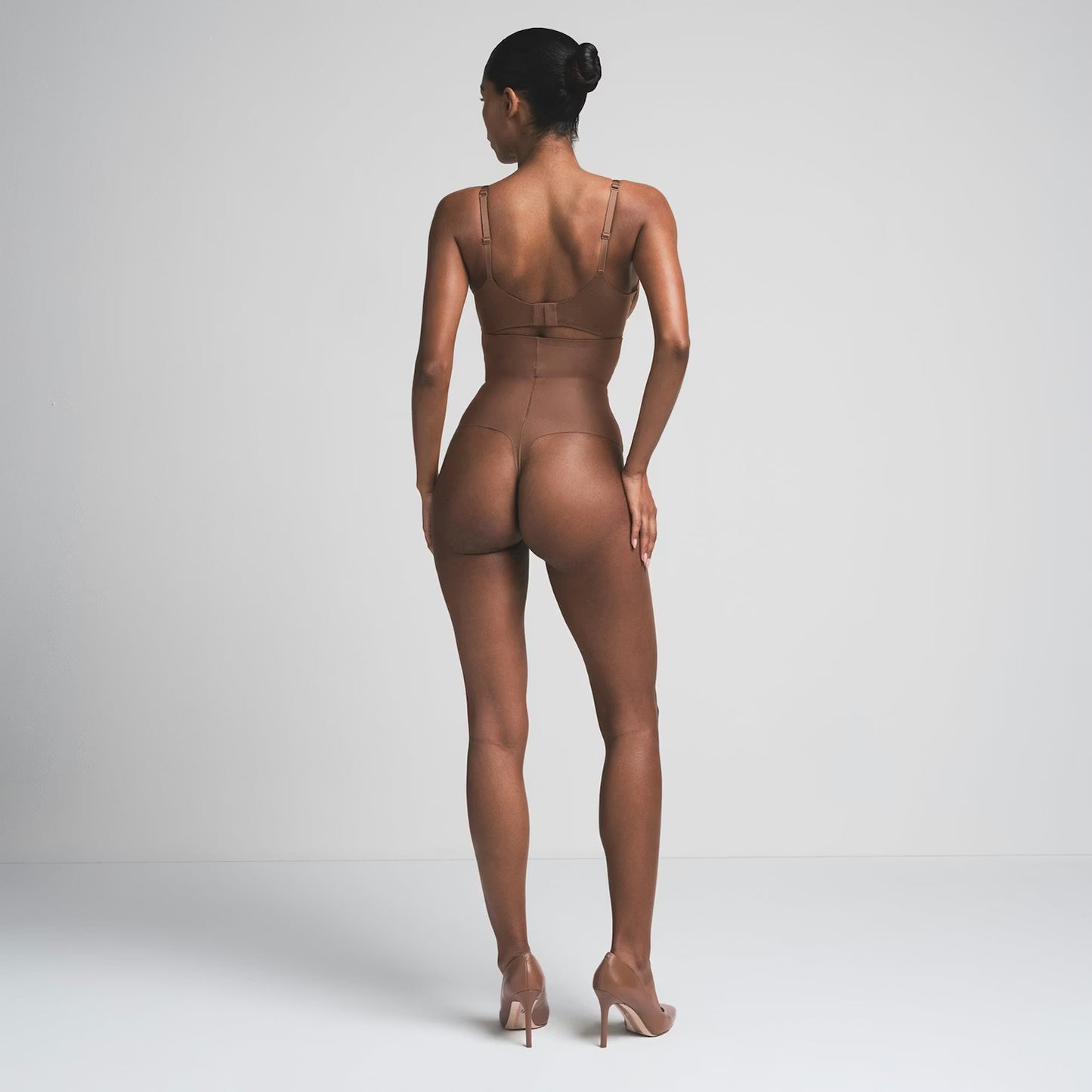 Bare High Waisted Thong — Cocoa