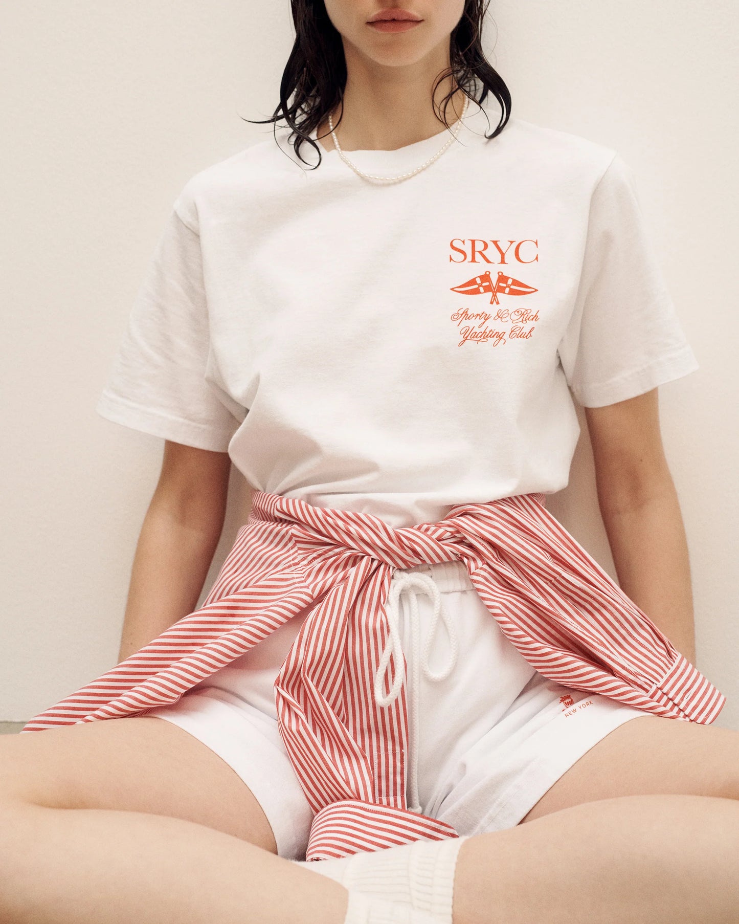 Vendome gym short white/cerise