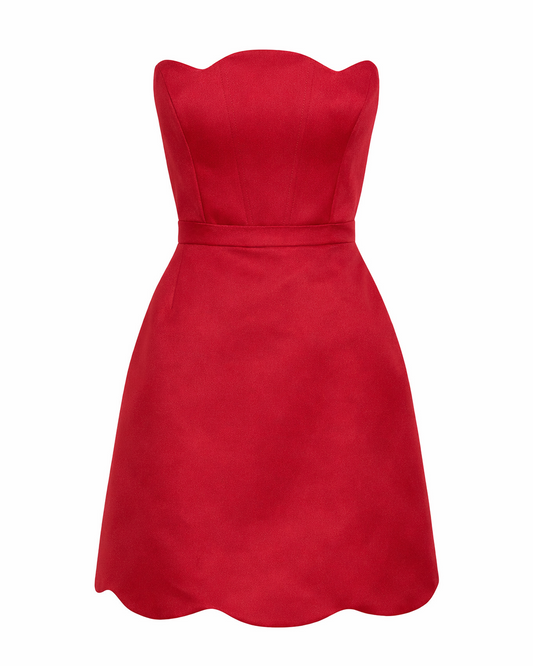 ROZAILE DRESS ROYAL BURGUNDY