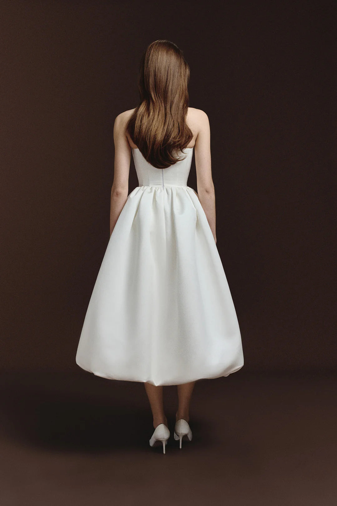 REBECCA TRANSFORMER DRESS WHITE