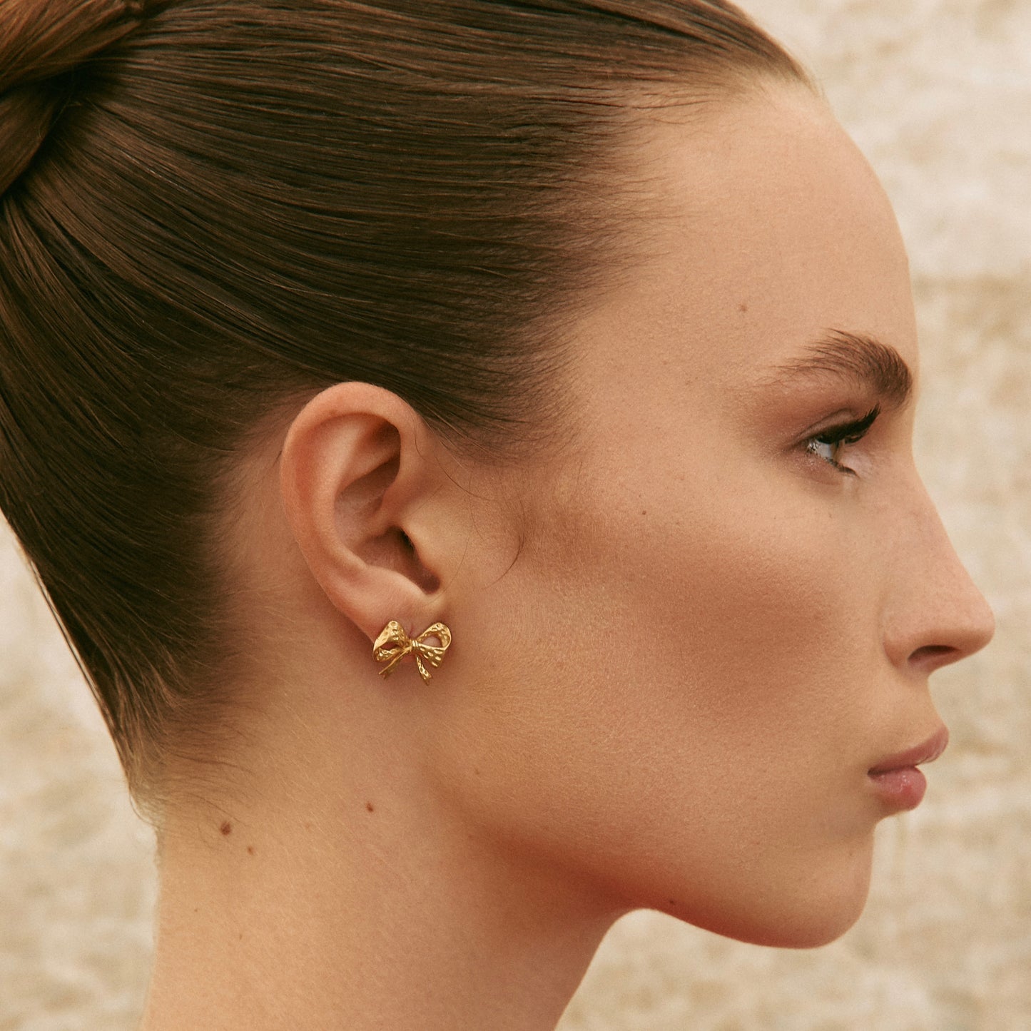 Earrings BOWS gold mini