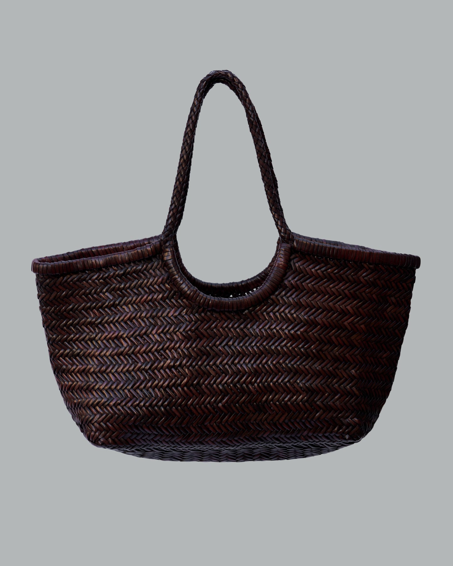 LEATHER HANDMADE BAG BROWN