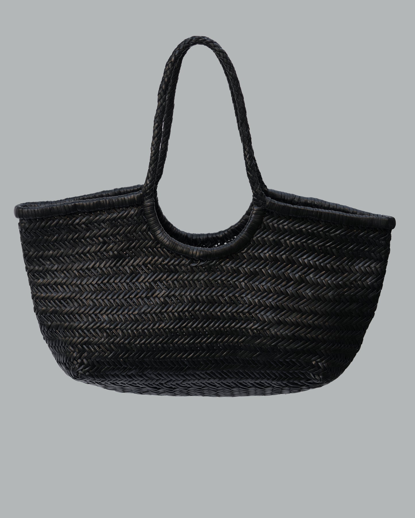 LEATHER HANDMADE BLACK BAG