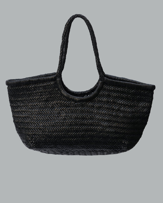 LEATHER HANDMADE BLACK BAG
