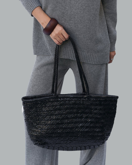 HANDMADE LEATHER BAG BLACK