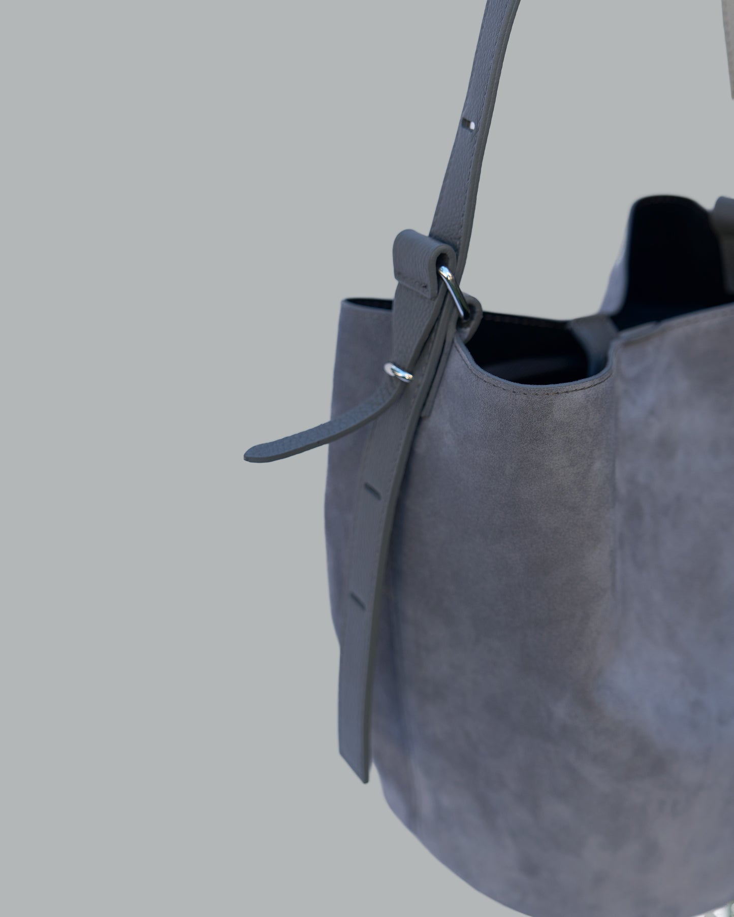 SUEDE GRAY BAG