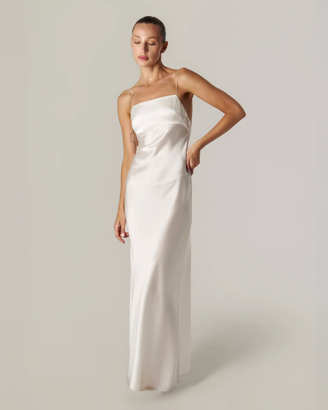 Naomi maxi dress white