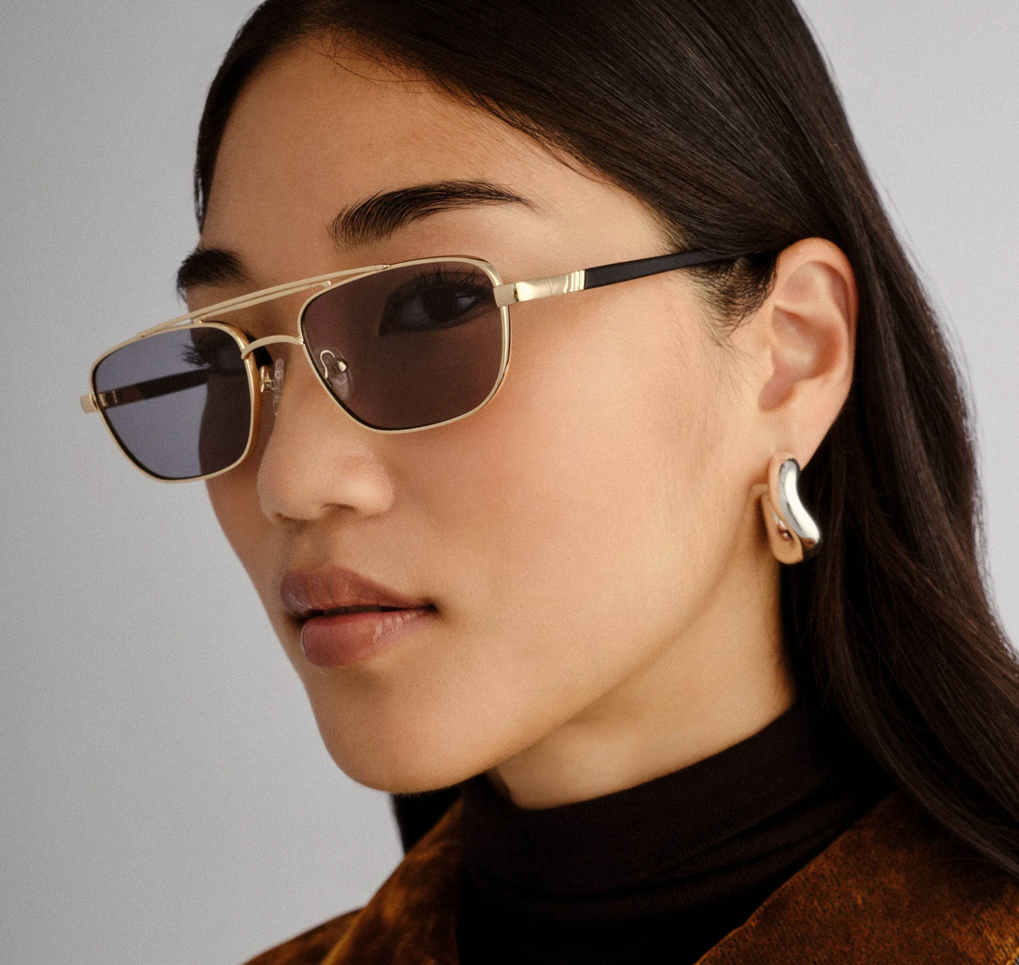 Le mimi gold smoke tint sunglasses