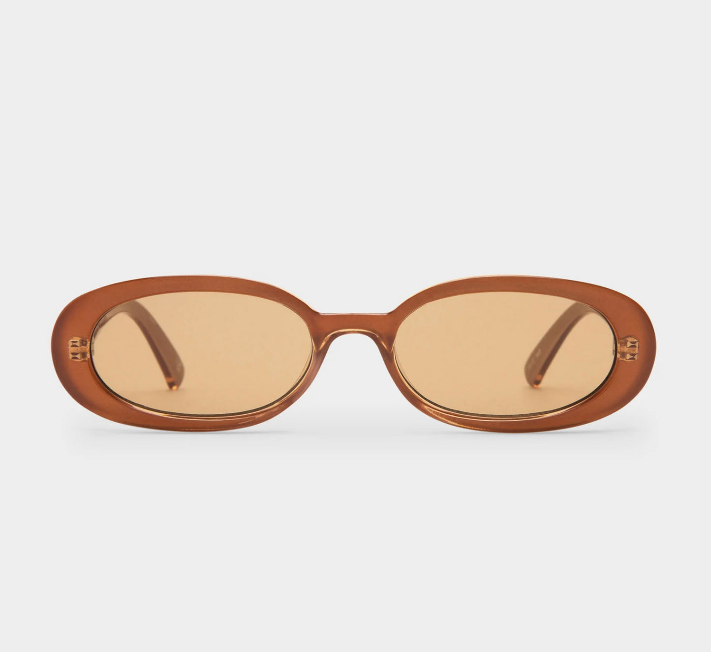 Outta love caramel tan tint sunglasses