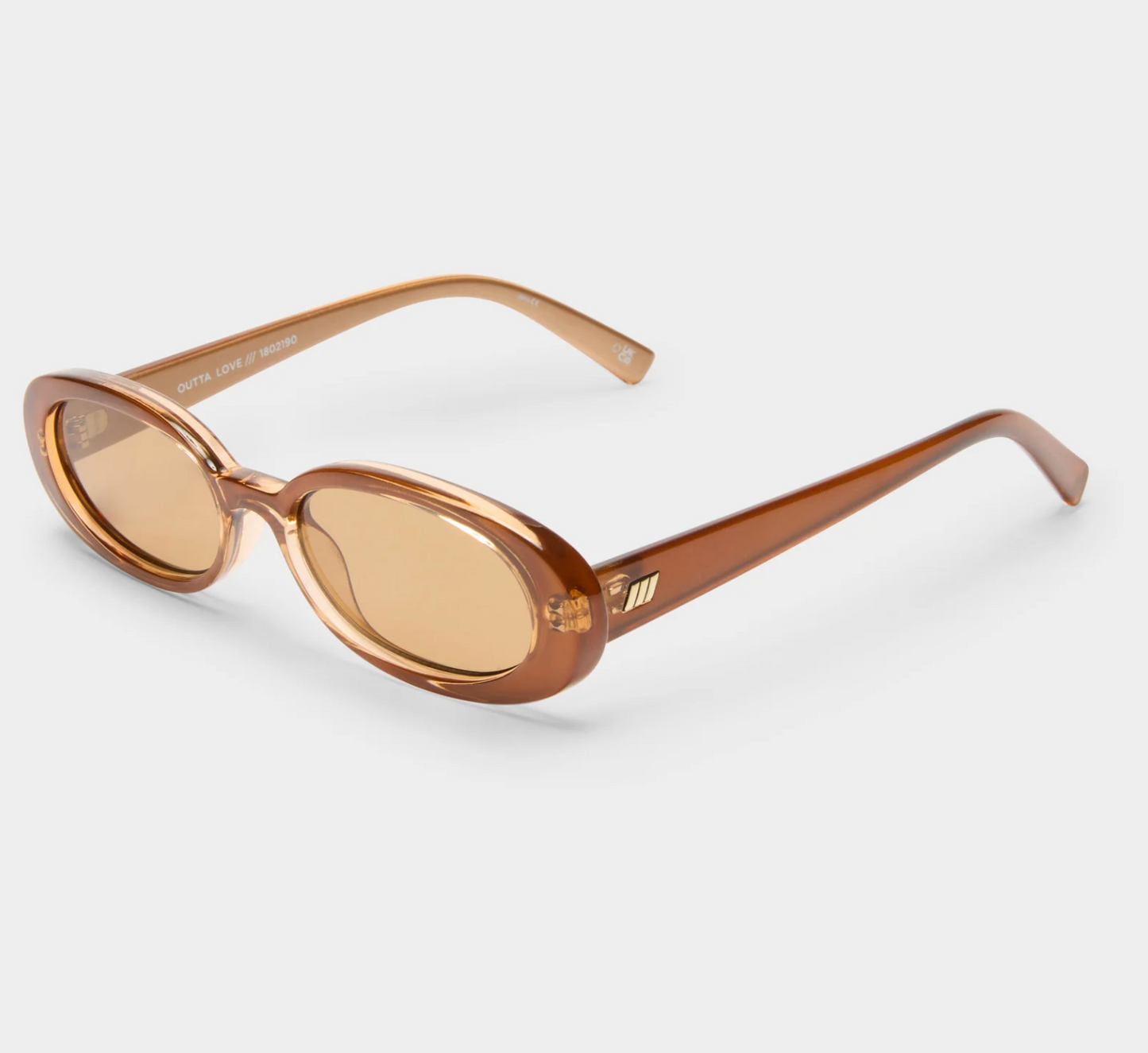 Outta love caramel tan tint sunglasses