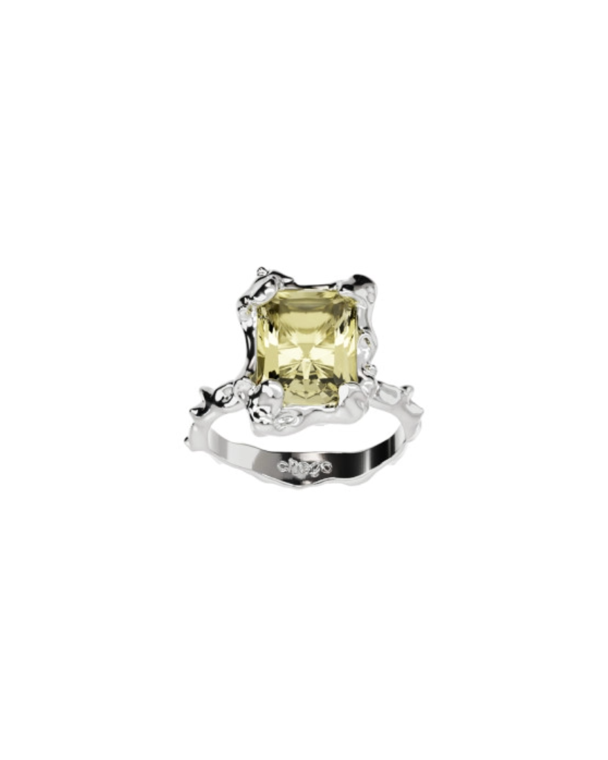 Ring New Classic Lemon quartz silver