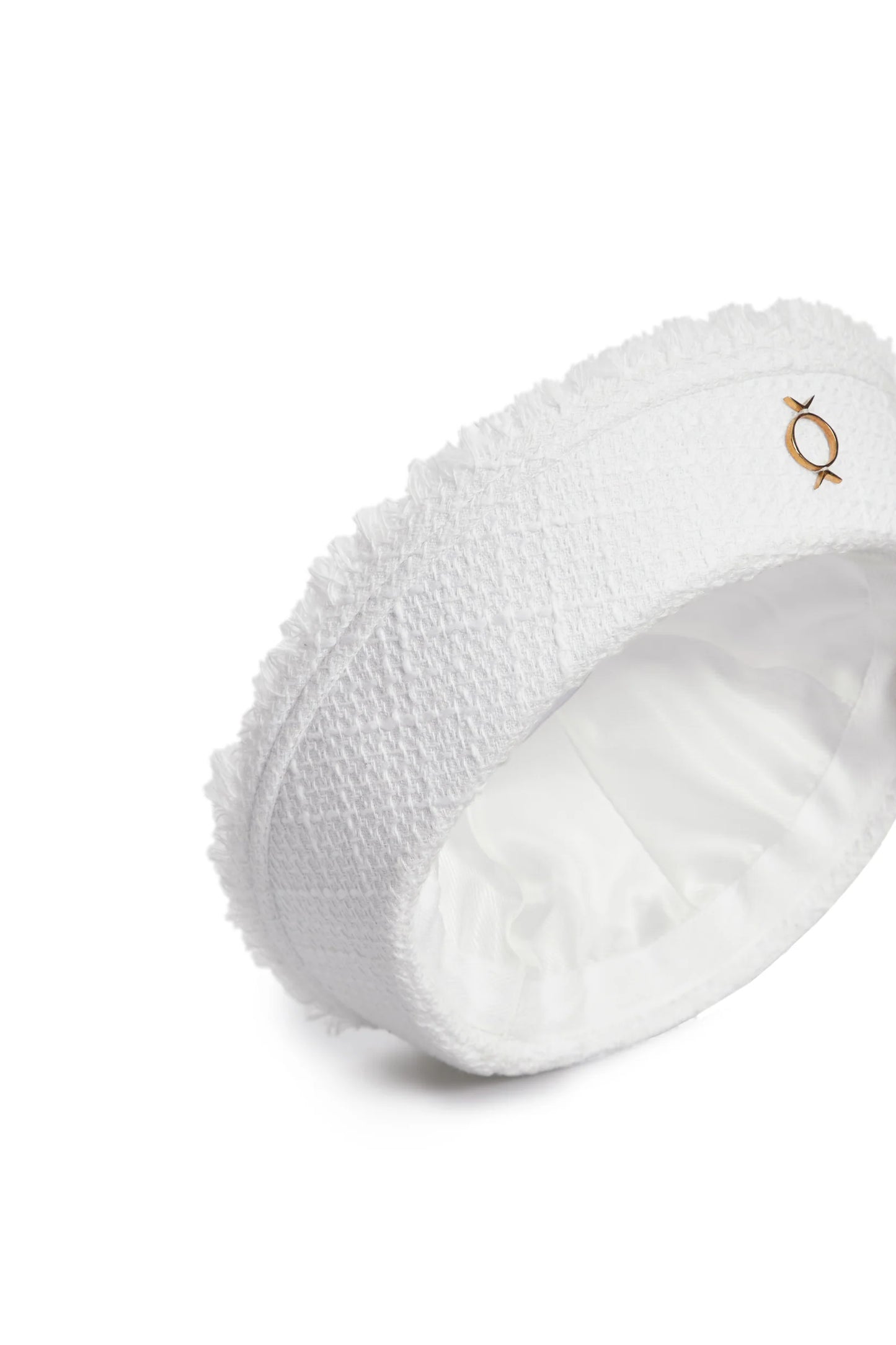 White tweed sea hat