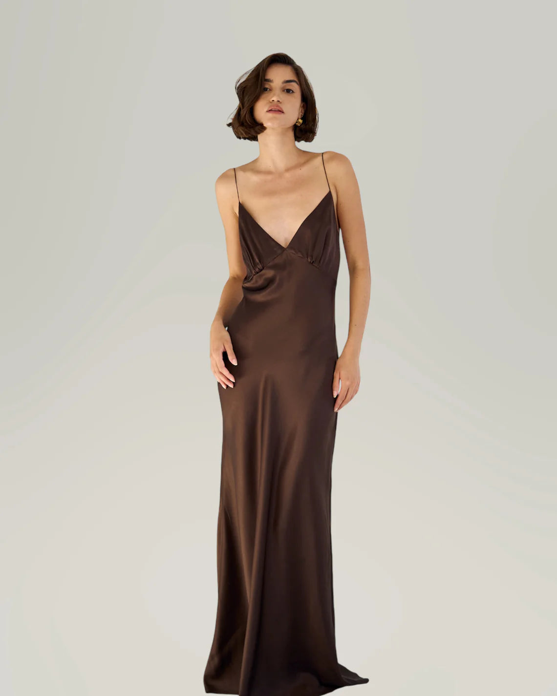 GRACE MAXI DRESS BROWN