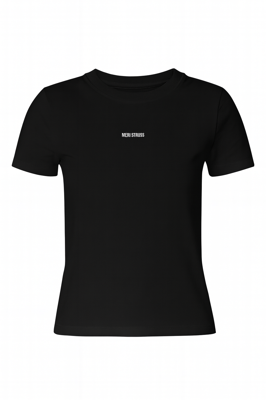 Cropped t-shirt black