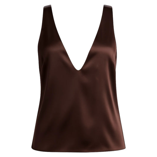 EOS SILK BLOUSE CHOCOLATE