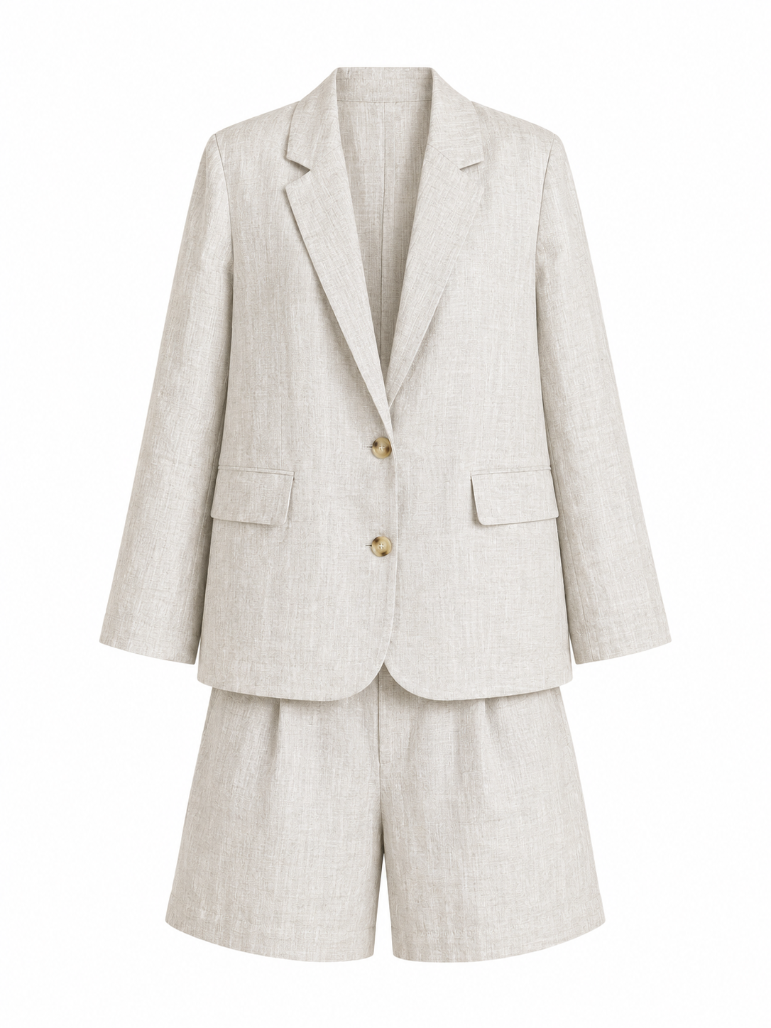 Linen Classic Suit Beige – Lightweight Breathable Summer Set