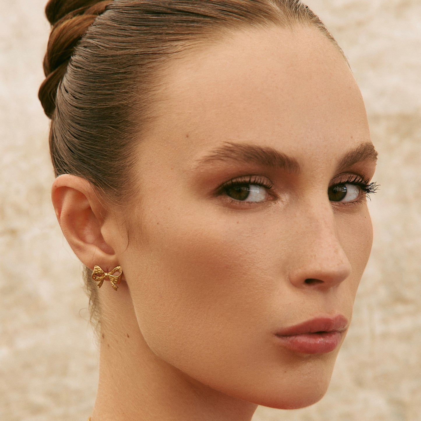 Earrings BOWS gold mini