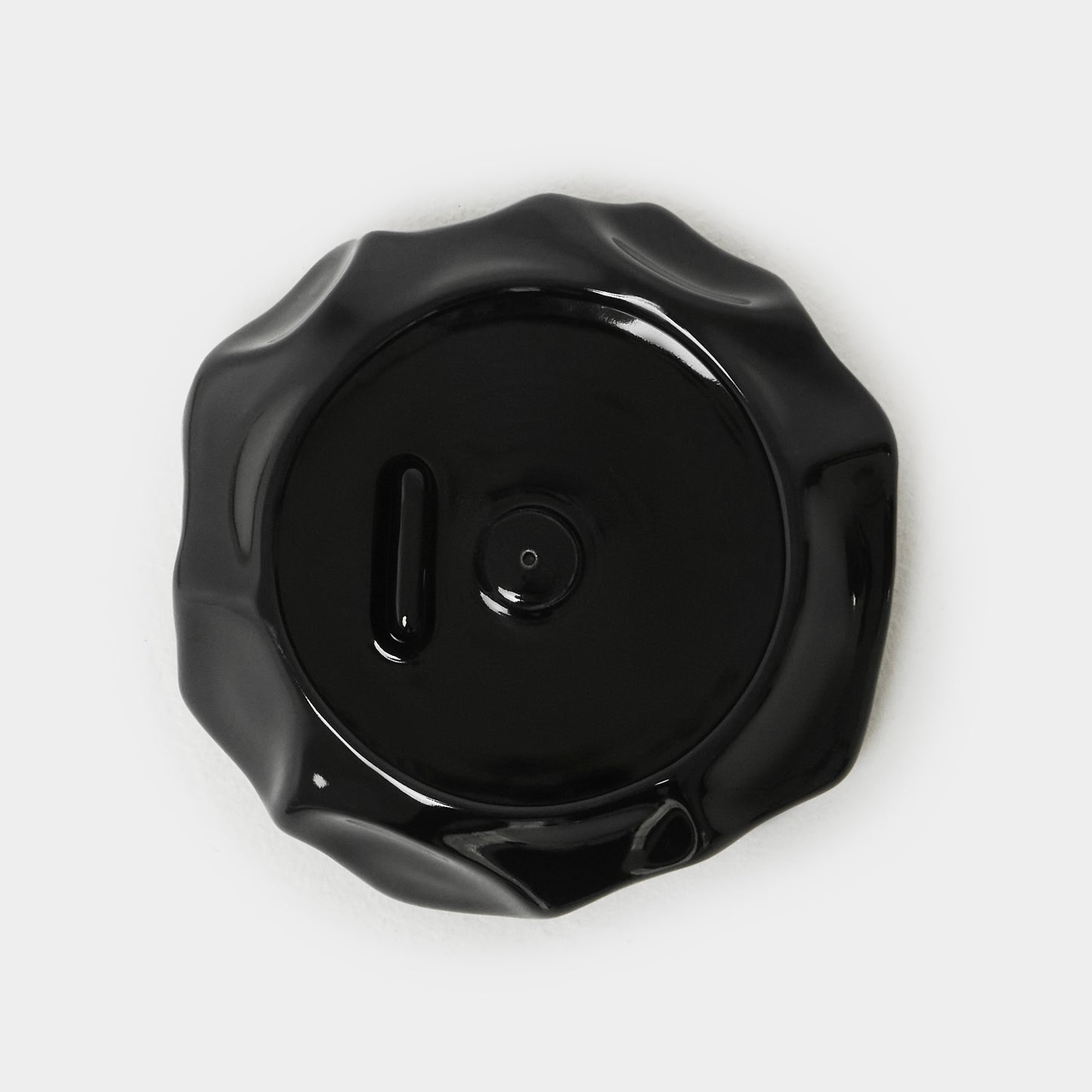 Handcrafted Black Ceramic Holder for Palo Santo and Incense