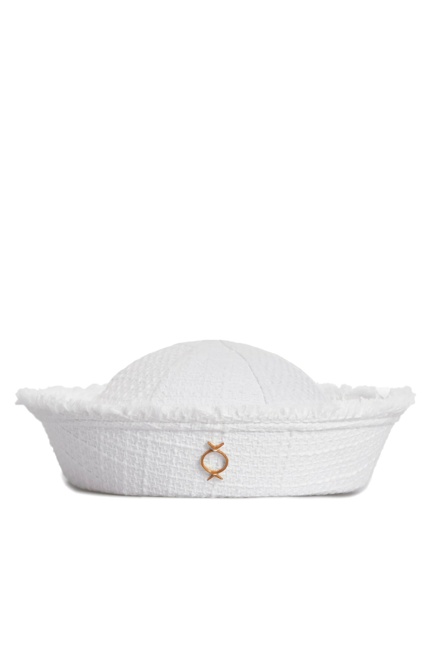 White tweed sea hat