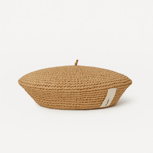 BERET RAFFIA