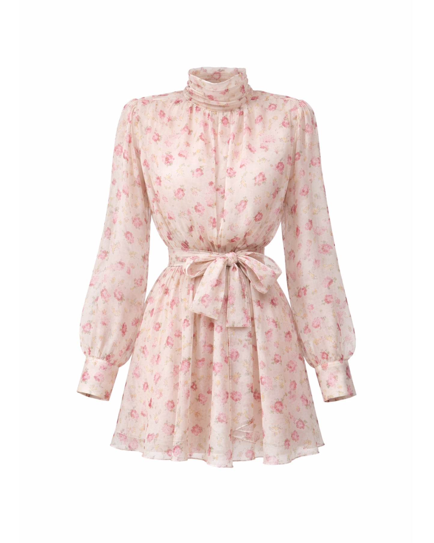 FLORAL ROSE MINI DRESS