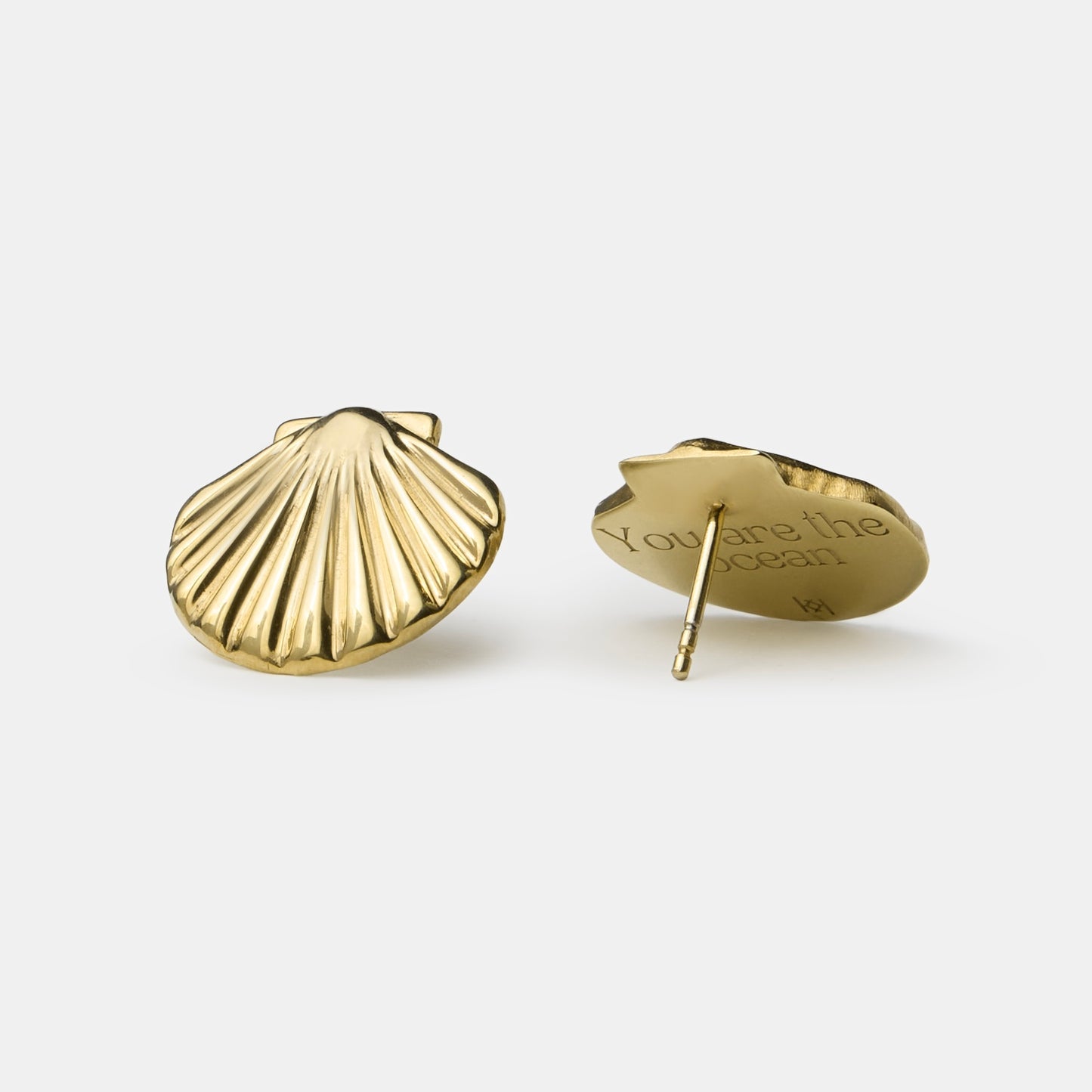Earrings Shell gold