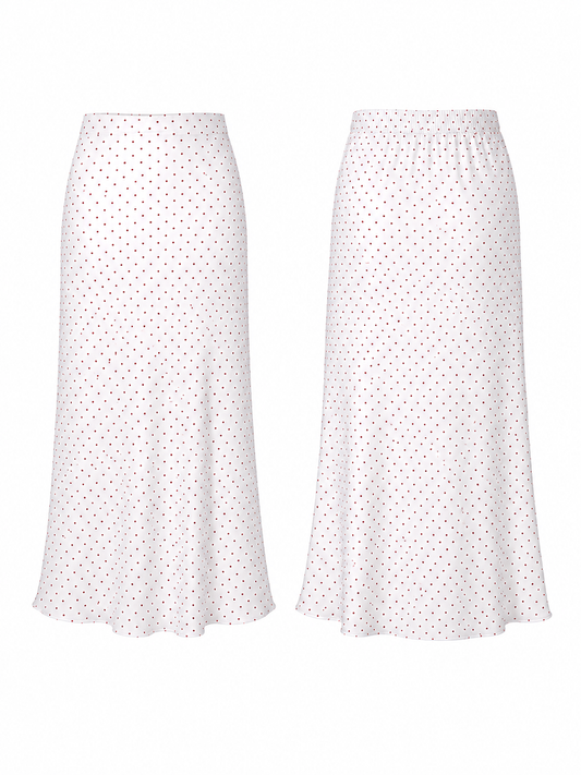 Polka Dot Maxi Skirt