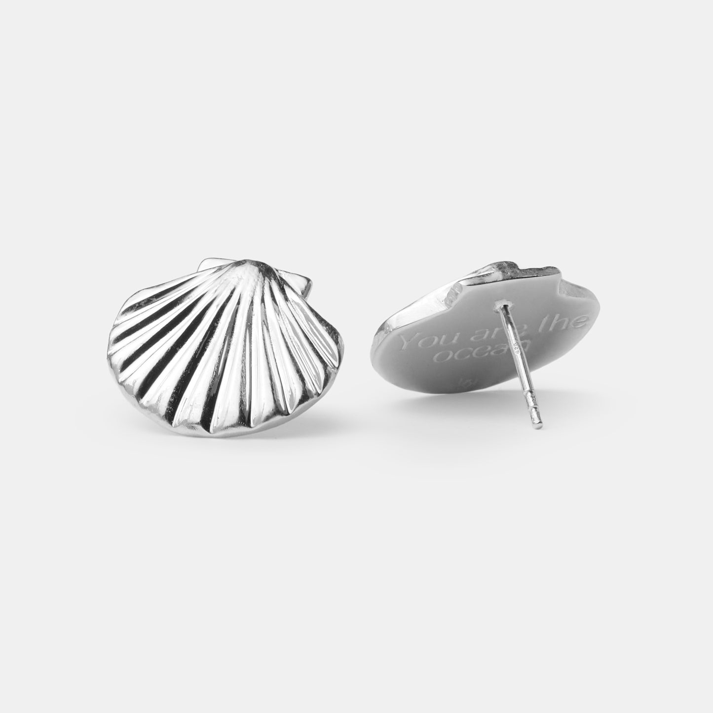 Earrings Shell silver