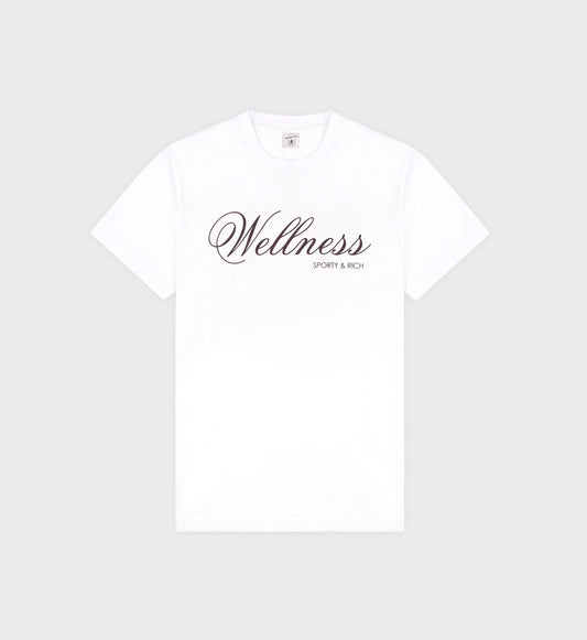 Carlyle tshirt white/chocolate