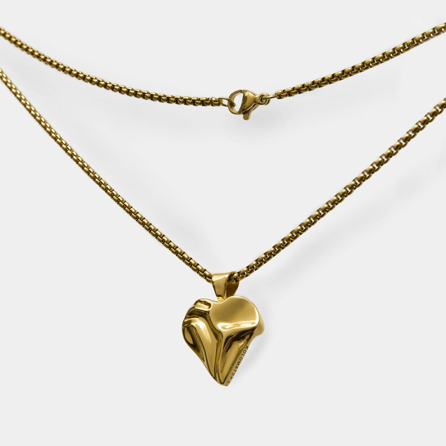 Long Chain Heart gold