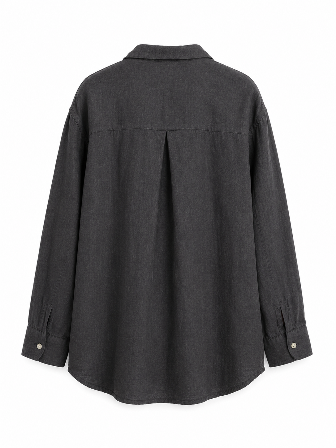 Thick Linen Shirt Grey – Breathable Relaxed Fit Everyday Essential