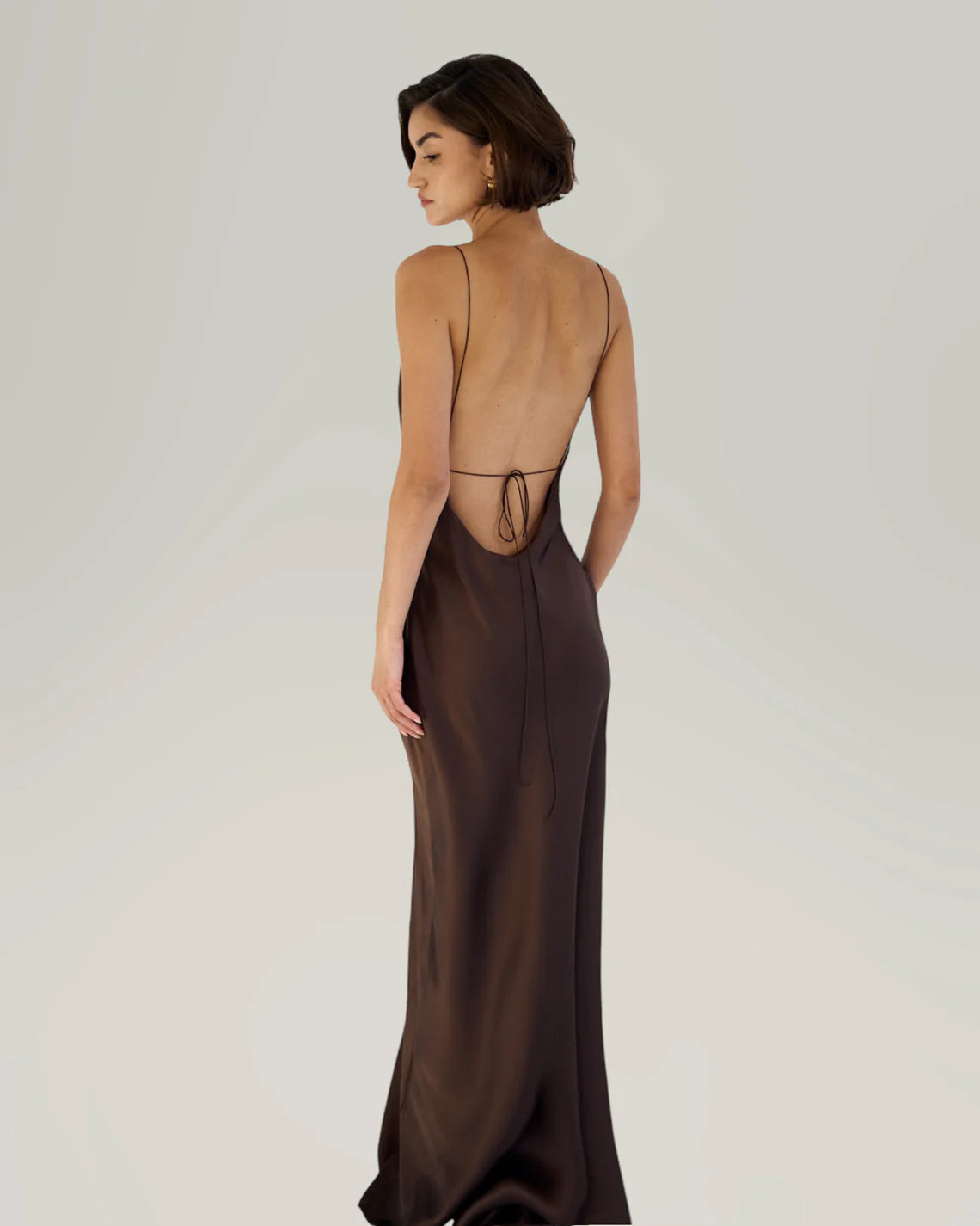 GRACE MAXI DRESS BROWN
