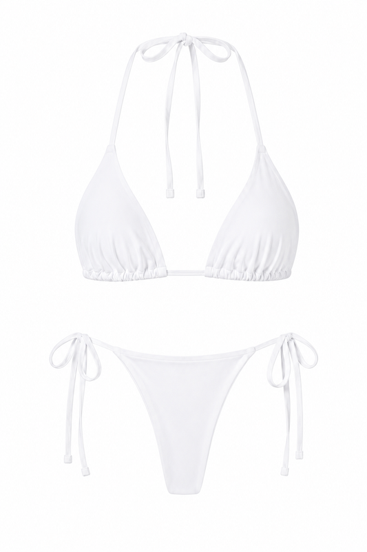 RIVA White Bikini Swimsuit – Classic Bottom