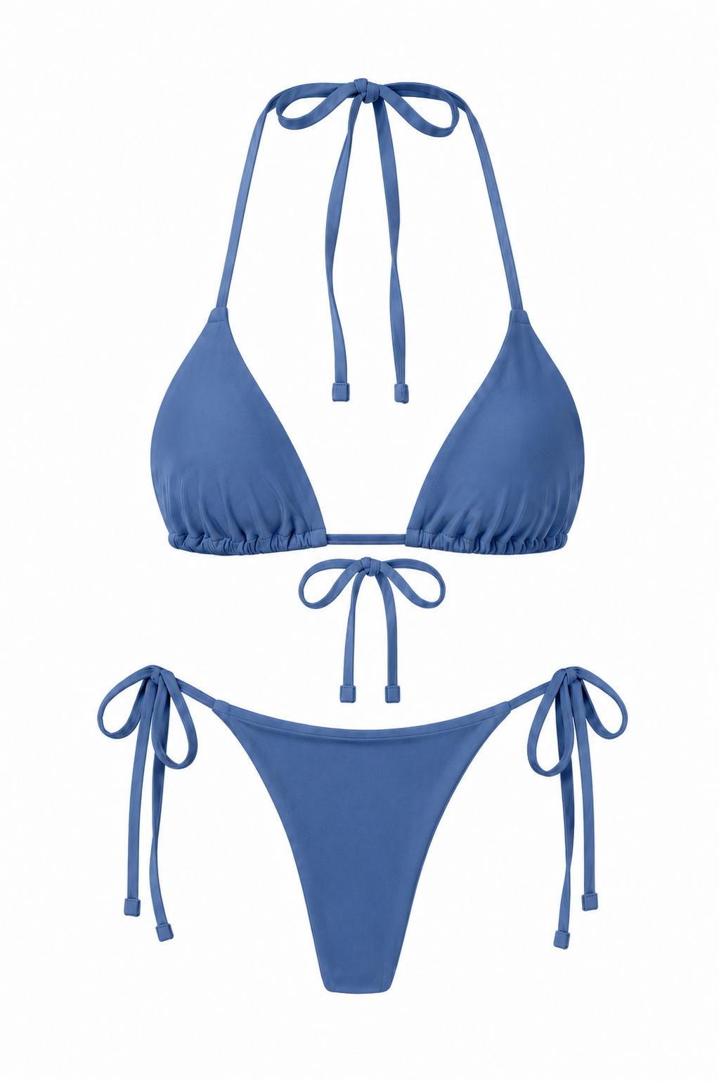 LIV Blue Bikini Set – Ruched Bottom