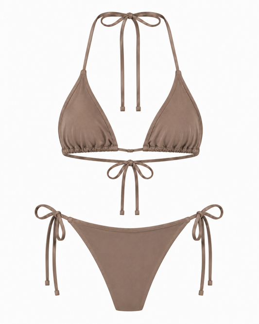 RIVA Mocha Bikini Set – Classic Bottom